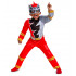 Fantasia Power Rangers Dino Fury vermelho Infantil Luxo Bebê