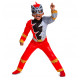 Fantasia Power Rangers Dino Fury vermelho Infantil Luxo Bebê Fantasia Power Rangers Dino Fury vermelho Infantil Luxo Bebê