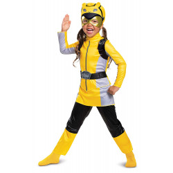 Fantasia Power Rangers Morfador Amarelo Luxo Infantil Bebê