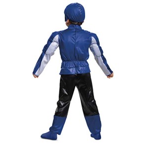 Fantasia Power Rangers Morfador Azul Luxo Infantil Bebê