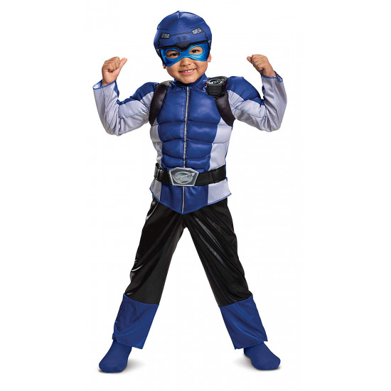 Fantasia Power Rangers Morfador Azul Luxo Infantil Bebê Fantasia Power Rangers Morfador Azul Luxo Infantil Bebê