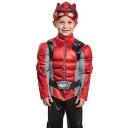 Fantasia Power Rangers Morfador Vermelho Luxo Infantil Bebê