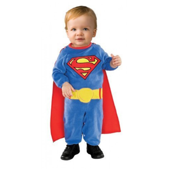 Fantasia Sperman Super Homem Infantil Homem de Aço Bebê