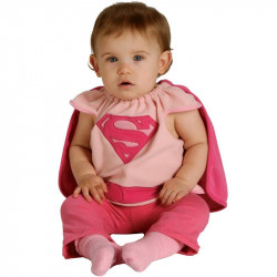 Fantasia Supergirl Super Garota Infantil Recém Nascido