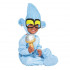 Fantasia Tiny Diamond Trolls Infantil Clássico Bebê