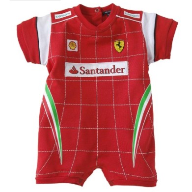 Macacão Curto Original Ferrari Bebê Macacão Curto Original Ferrari Bebê