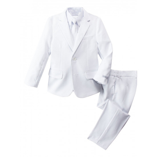 Terno Smoking Branco Bebê Luxo