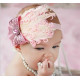Tiara de Penas Rosa Bebês