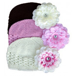 Toucas Flores e Cores Variadas Bebês