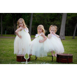 Vestido Bailarina Encantadora Branco Ivory Luxo