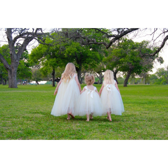 Vestido Bailarina Encantadora Branco Ivory Luxo