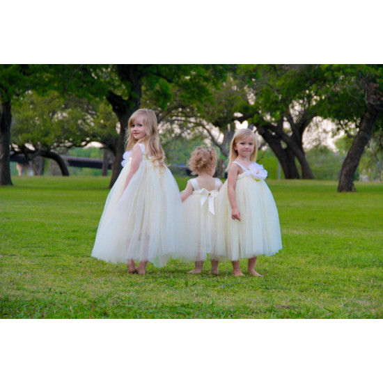 Vestido Bailarina Encantadora Branco Ivory Luxo