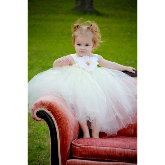 Vestido Bailarina Encantadora Branco Ivory Luxo