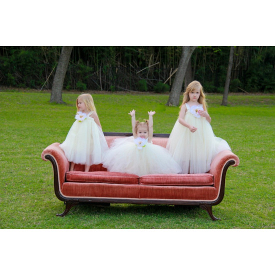 Vestido Bailarina Encantadora Branco Ivory Luxo