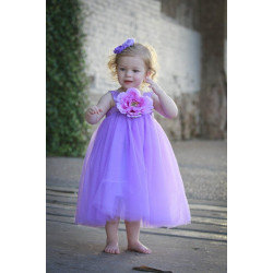 Vestido Bailarina Encantadora Lilás Luxo