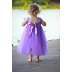 Vestido Bailarina Encantadora Lilás Luxo