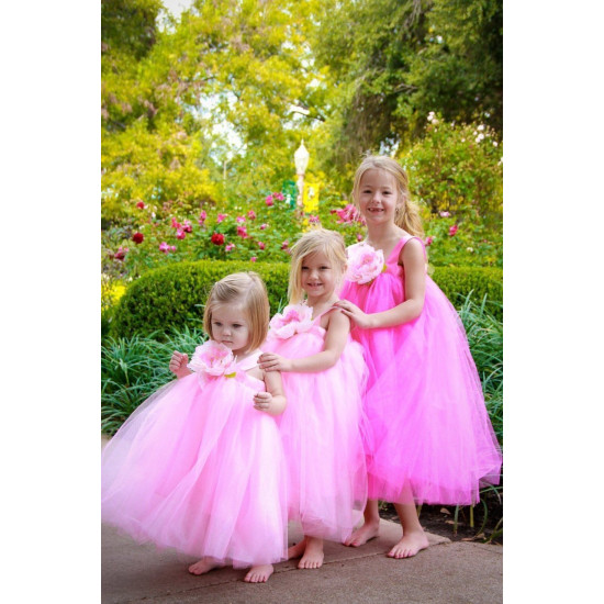 Vestido Bailarina Encantadora Rosa Luxo