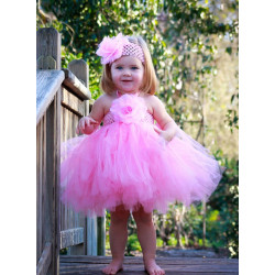 Vestido Bailarina Rosa Luxo