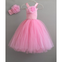 Vestido Bailarina Rosa Luxo