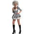 Fantasia Beetlejuice Adulto Classica Luxo Feminina