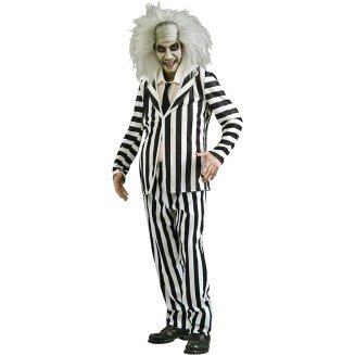 Fantasia Beetlejuice Adulto Luxo Novo Fantasia Beetlejuice Adulto Luxo Novo
