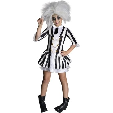 Fantasia Beetlejuice Infantil Luxo Feminino Fantasia Beetlejuice Infantil Luxo Feminino