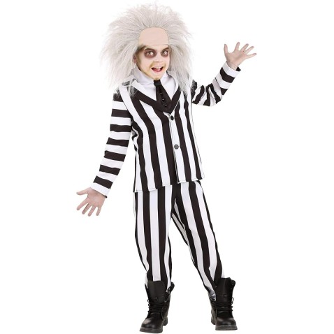 Fantasia Beetlejuice Infantil Luxo Novo Fantasia Beetlejuice Infantil Luxo Novo