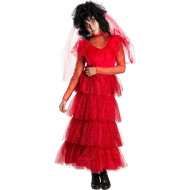 Fantasia Beetlejuice Noiva Classica Adulto Feminina