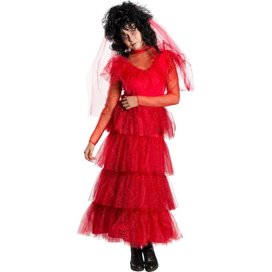 Fantasia Beetlejuice Noiva Classica Adulto Feminina Fantasia Beetlejuice Noiva Classica Adulto Feminina