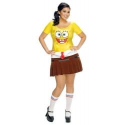 Fantasia Bob Esponja Adulto Luxo Extra Grande