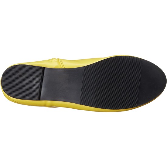 Bota Amarela Dourada Sem Salto