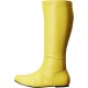 Bota Amarela Dourada Sem Salto