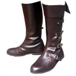 Bota de Couro Adulto Medieval