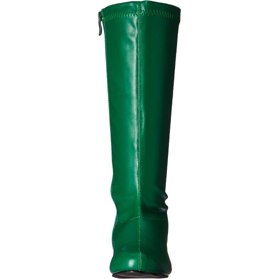 Bota Verde Dourada Sem Salto