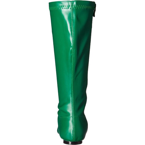 Bota Verde Dourada Sem Salto
