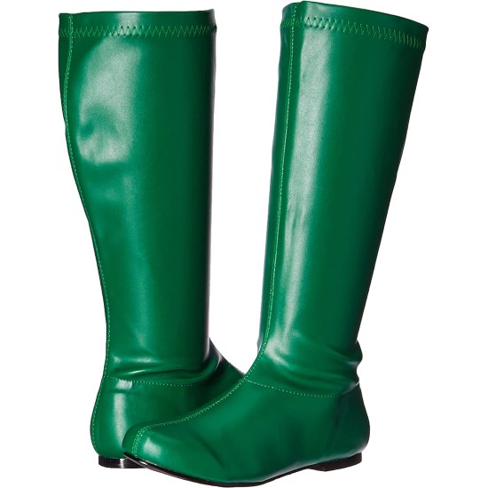 Bota Verde Dourada Sem Salto