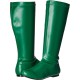 Bota Verde Dourada Sem Salto