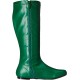Bota Verde Dourada Sem Salto