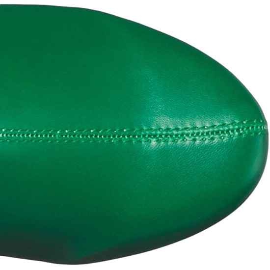 Bota Verde Dourada Sem Salto