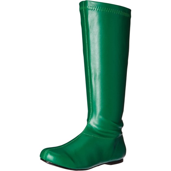 Bota Verde Dourada Sem Salto