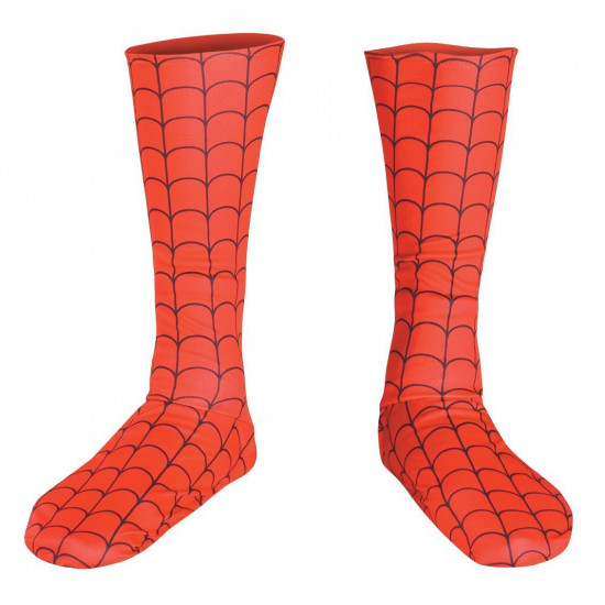Capa Imitando Botas Adulto Homem Aranha Clássica