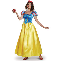 Fantasia Adulto Branca de Neve Luxo Feminina