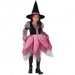 Fantasia Infantil Bruxa Princesa Rosa