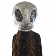 Cabeça Capacete/Máscara Alien Extra Terrestre Pelúcia Luxo