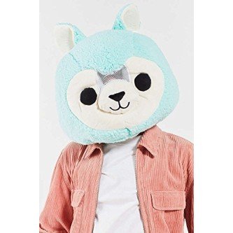 Cabeça Capacete Máscara Alpaca Pelúcia Luxo