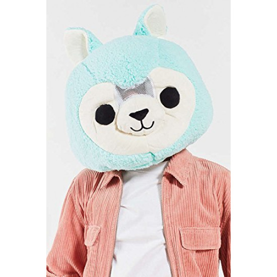 Cabeça Capacete Máscara Alpaca Pelúcia Luxo