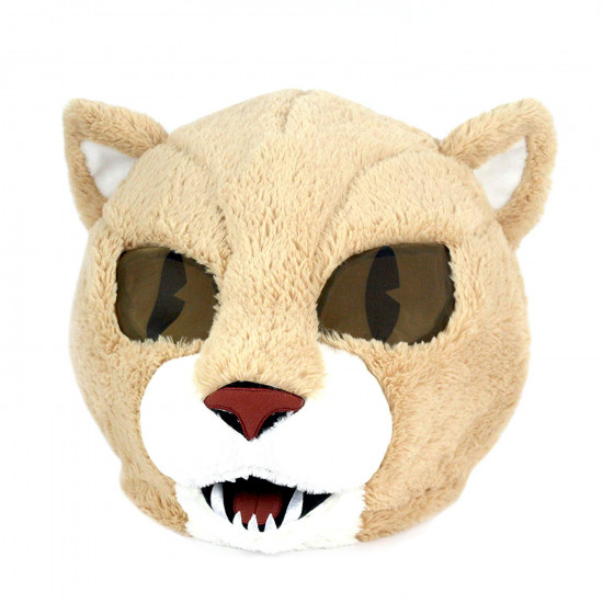 Cabeça Capacete Máscara Cougar Pelúcia Luxo
