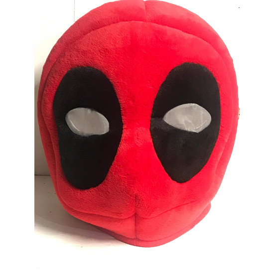 Cabeça Capacete Máscara Deadpool Pelúcia Luxo Cabeça Capacete Máscara Deadpool Pelúcia Luxo