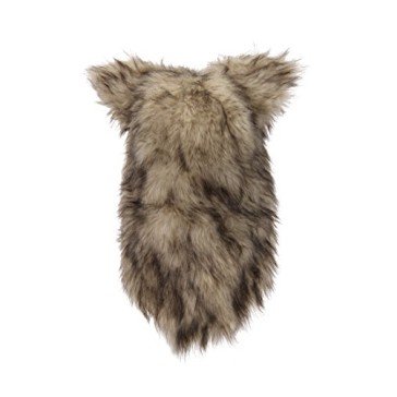 Cabeça Capacete Máscara Lobo Pelúcia Luxo