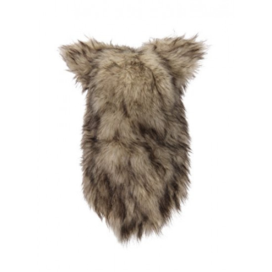 Cabeça Capacete Máscara Lobo Pelúcia Luxo